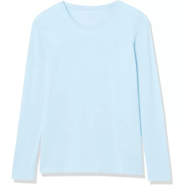 Amazon Essentials Womens ClassicFit LongSleeve Crewneck TShirt Available in Plus SizeSky Blue