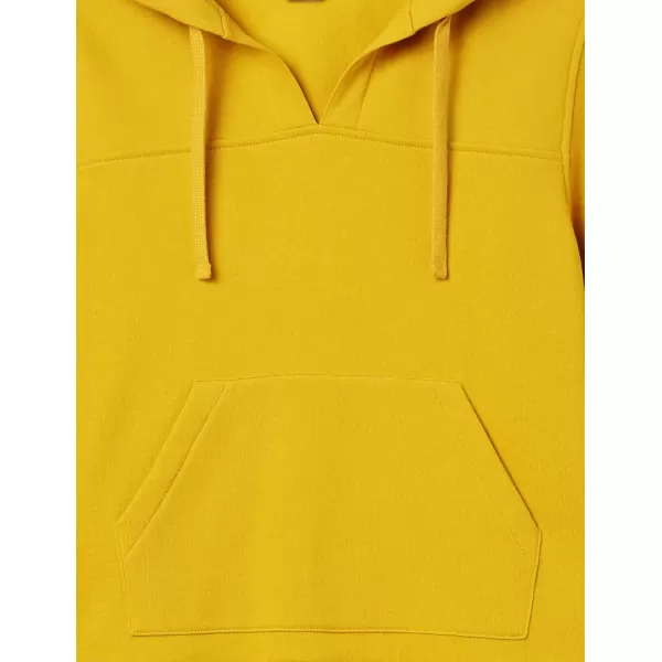 Amazon Essentials Womens ClassicFit LongSleeve Open VNeck Hooded SweatshirtDark Yellow