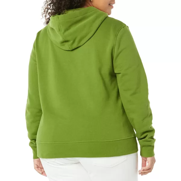 Amazon Essentials Womens ClassicFit LongSleeve Open VNeck Hooded SweatshirtGreen