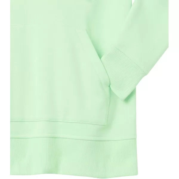 Amazon Essentials Womens ClassicFit LongSleeve Open VNeck Hooded SweatshirtLight Green