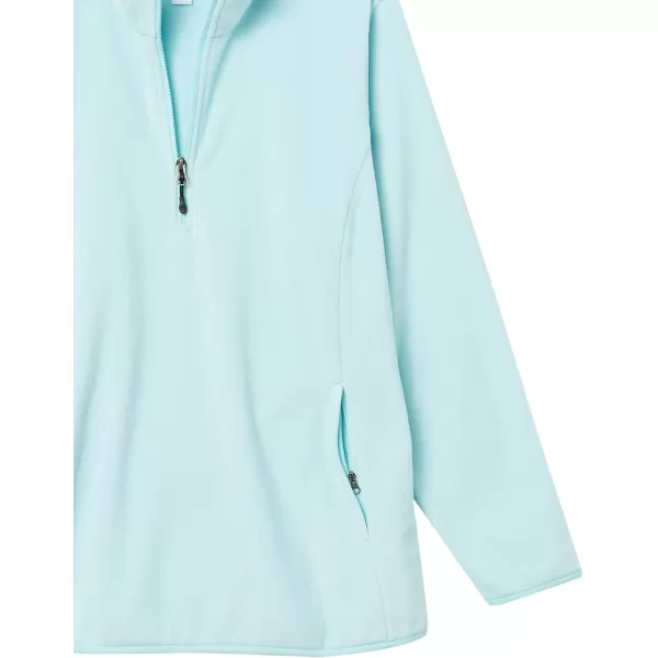 Amazon Essentials Womens ClassicFit LongSleeve QuarterZip Polar Fleece Pullover Jacket Available in Plus SizePolyester Aqua Blue