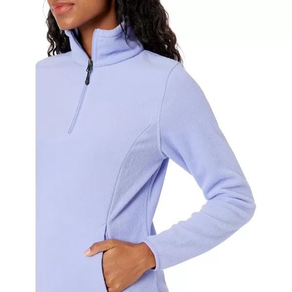 Amazon Essentials Womens ClassicFit LongSleeve QuarterZip Polar Fleece Pullover Jacket Available in Plus SizePolyester Blue