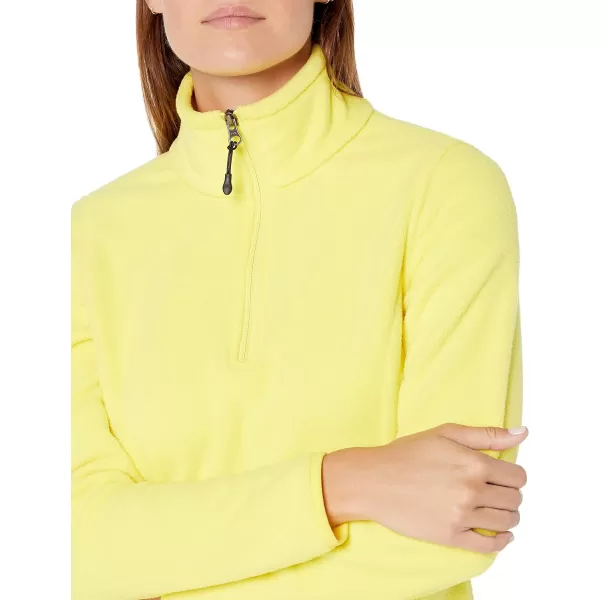 Amazon Essentials Womens ClassicFit LongSleeve QuarterZip Polar Fleece Pullover Jacket Available in Plus SizePolyester Bright Yellow