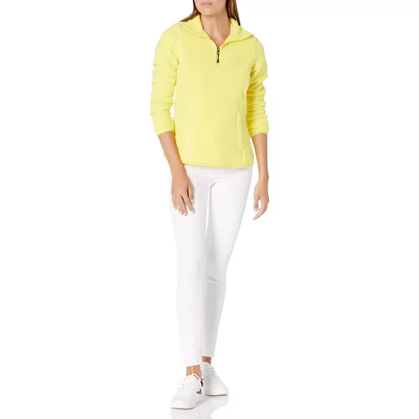 Amazon Essentials Womens ClassicFit LongSleeve QuarterZip Polar Fleece Pullover Jacket Available in Plus SizePolyester Bright Yellow