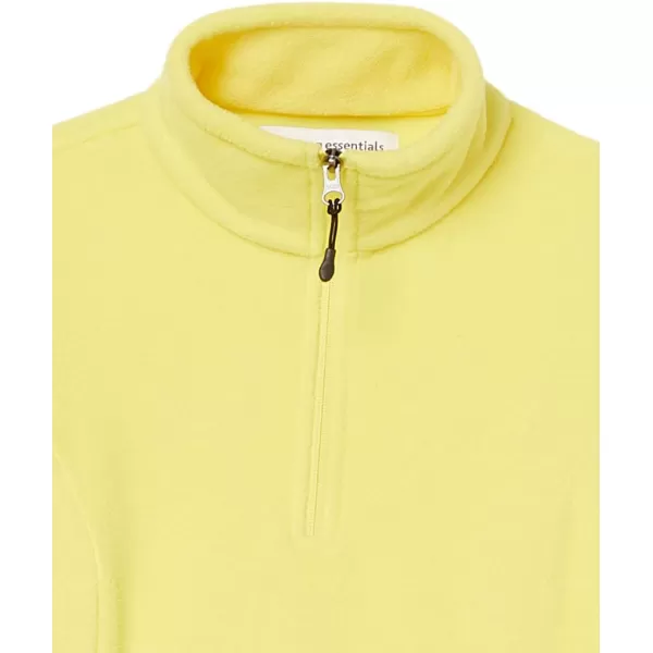 Amazon Essentials Womens ClassicFit LongSleeve QuarterZip Polar Fleece Pullover Jacket Available in Plus SizePolyester Bright Yellow