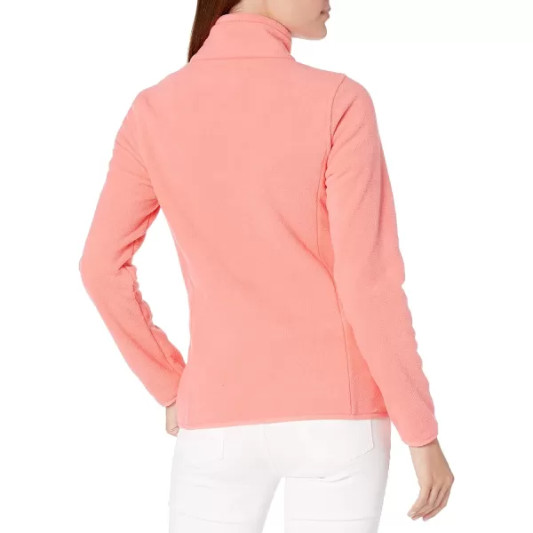 Amazon Essentials Womens ClassicFit LongSleeve QuarterZip Polar Fleece Pullover Jacket Available in Plus SizePolyester Coral Pink