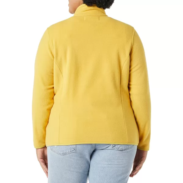 Amazon Essentials Womens ClassicFit LongSleeve QuarterZip Polar Fleece Pullover Jacket Available in Plus SizePolyester Dark Yellow