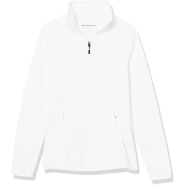 Amazon Essentials Womens ClassicFit LongSleeve QuarterZip Polar Fleece Pullover Jacket Available in Plus SizePolyester Ivory