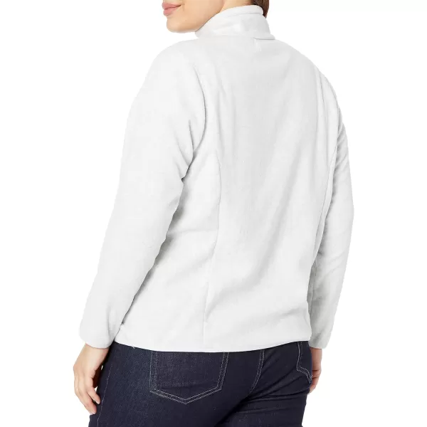 Amazon Essentials Womens ClassicFit LongSleeve QuarterZip Polar Fleece Pullover Jacket Available in Plus SizePolyester Light Grey Heather