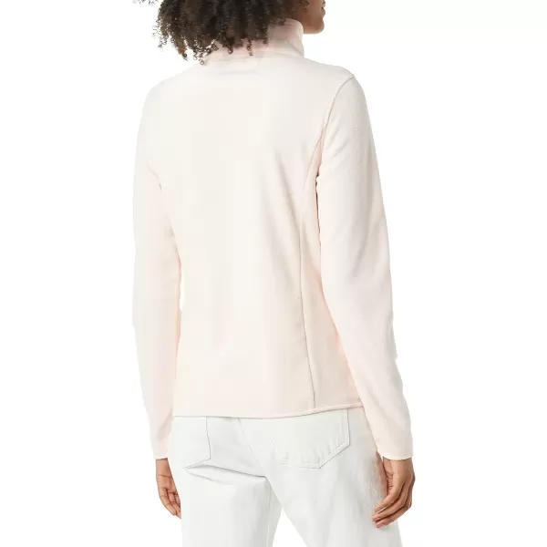 Amazon Essentials Womens ClassicFit LongSleeve QuarterZip Polar Fleece Pullover Jacket Available in Plus SizePolyester Pale Pink