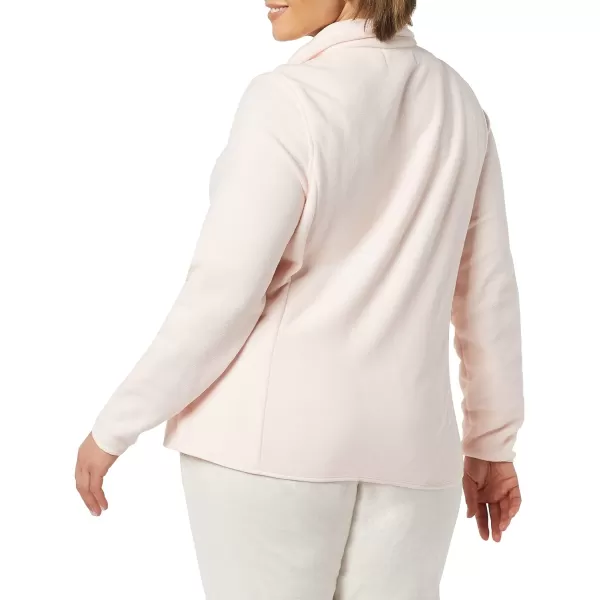 Amazon Essentials Womens ClassicFit LongSleeve QuarterZip Polar Fleece Pullover Jacket Available in Plus SizePolyester Pale Pink