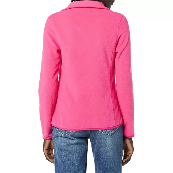 Amazon Essentials Womens ClassicFit LongSleeve QuarterZip Polar Fleece Pullover Jacket Available in Plus SizePolyester Pink