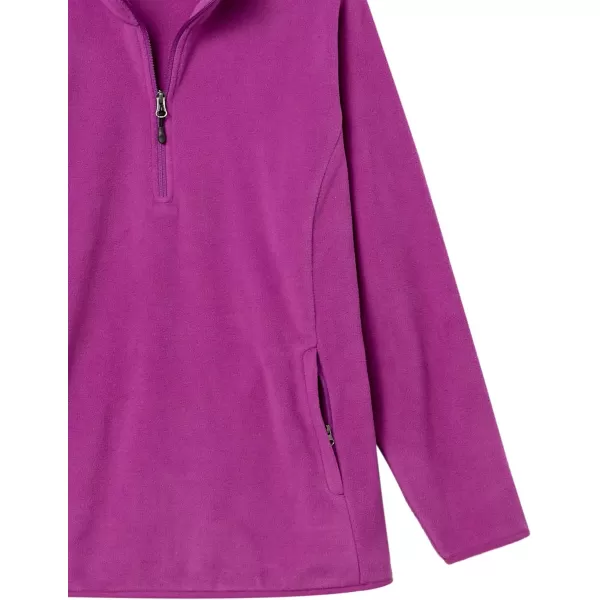 Amazon Essentials Womens ClassicFit LongSleeve QuarterZip Polar Fleece Pullover Jacket Available in Plus SizePolyester Purple