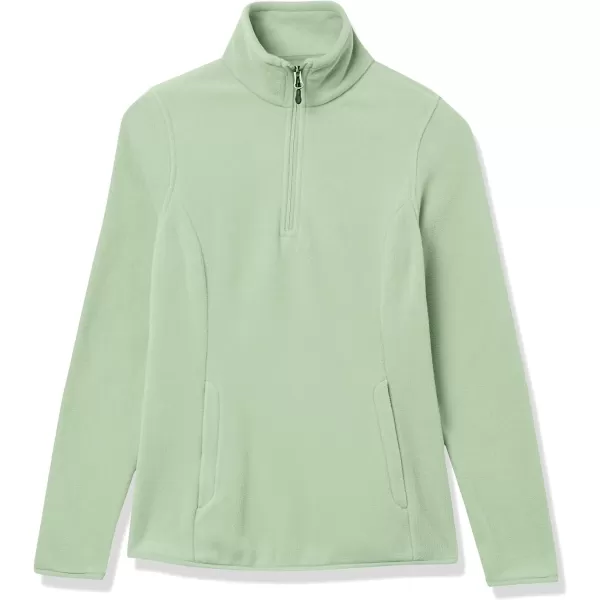 Amazon Essentials Womens ClassicFit LongSleeve QuarterZip Polar Fleece Pullover Jacket Available in Plus SizePolyester Sage Green