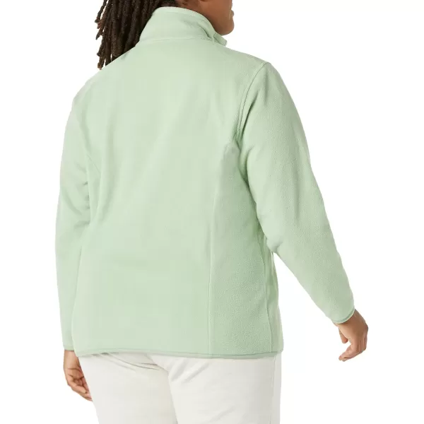 Amazon Essentials Womens ClassicFit LongSleeve QuarterZip Polar Fleece Pullover Jacket Available in Plus SizePolyester Sage Green