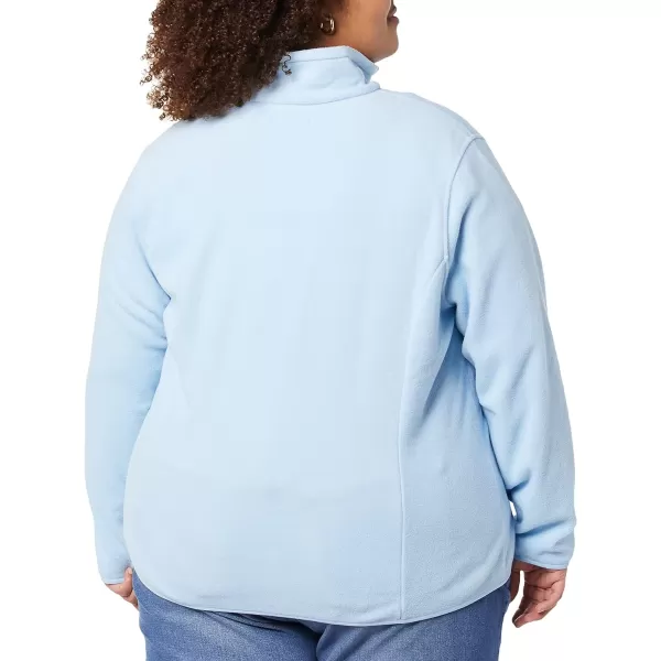 Amazon Essentials Womens ClassicFit LongSleeve QuarterZip Polar Fleece Pullover Jacket Available in Plus SizePolyester Sky Blue