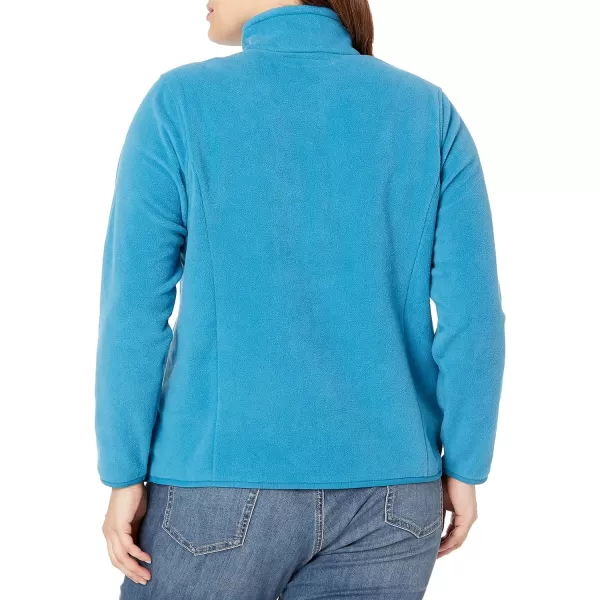 Amazon Essentials Womens ClassicFit LongSleeve QuarterZip Polar Fleece Pullover Jacket Available in Plus SizePolyester Teal Blue