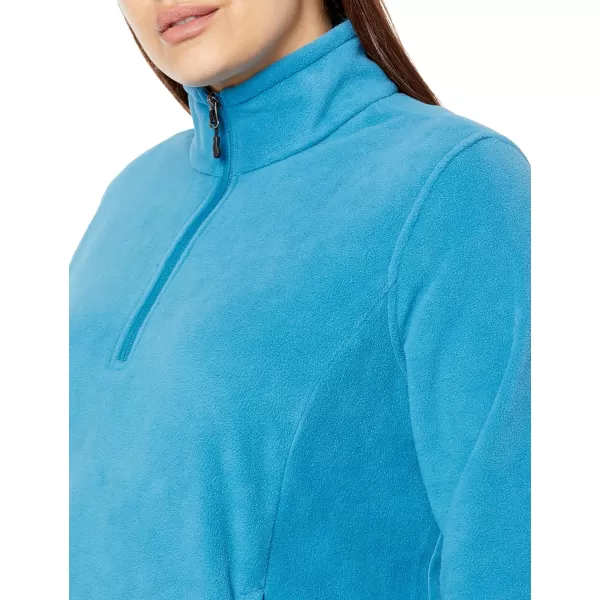 Amazon Essentials Womens ClassicFit LongSleeve QuarterZip Polar Fleece Pullover Jacket Available in Plus SizePolyester Teal Blue