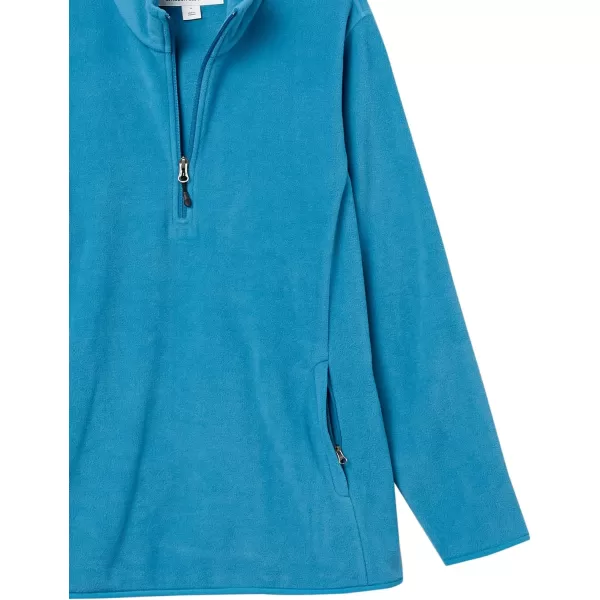 Amazon Essentials Womens ClassicFit LongSleeve QuarterZip Polar Fleece Pullover Jacket Available in Plus SizePolyester Teal Blue