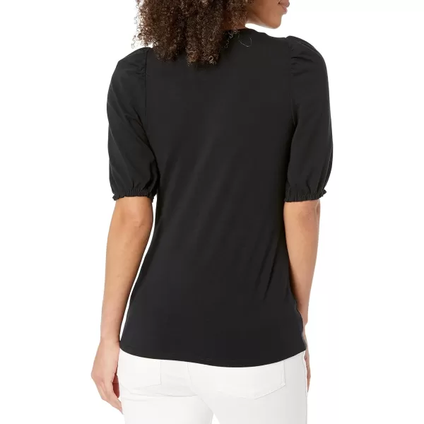 Amazon Essentials Womens ClassicFit Puff ShortSleeve Crewneck TShirtBlack