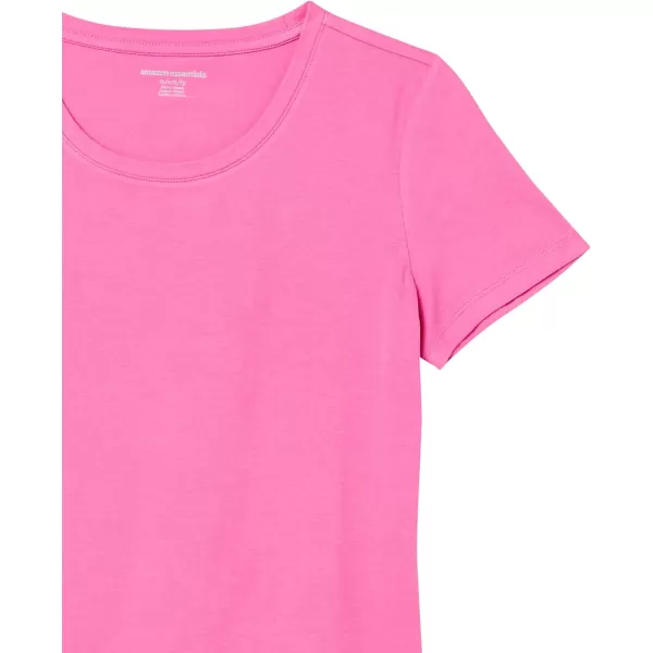 Amazon Essentials Womens ClassicFit ShortSleeve Crewneck TShirt Multipacks2 BurgundyPink