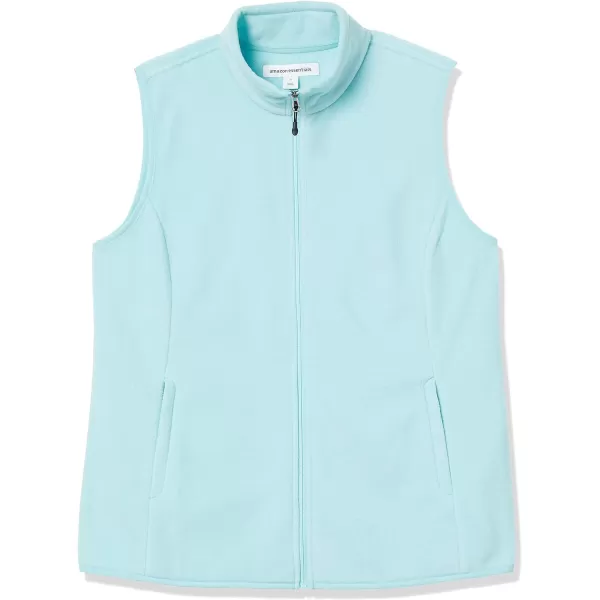 Amazon Essentials Womens ClassicFit Sleeveless Polar Soft Fleece Vest Available in Plus SizePolyester Aqua Blue
