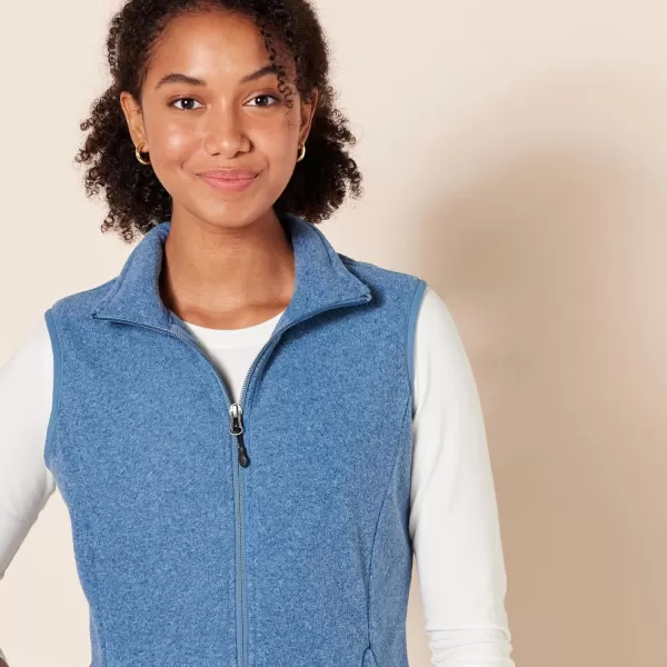 Amazon Essentials Womens ClassicFit Sleeveless Polar Soft Fleece Vest Available in Plus SizePolyester Blue