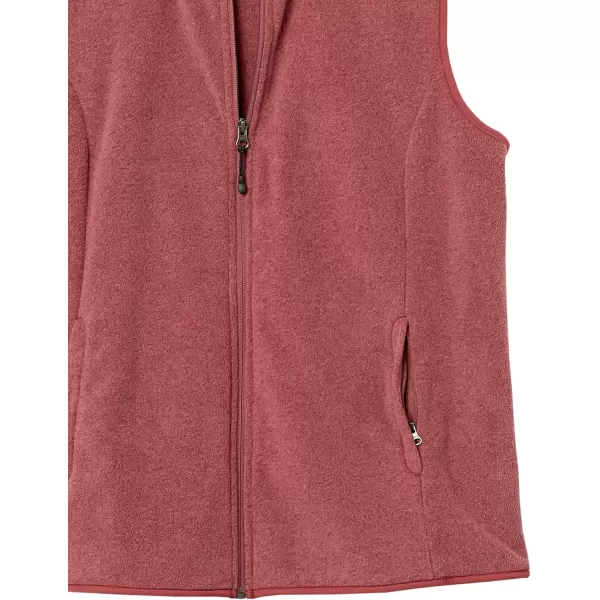 Amazon Essentials Womens ClassicFit Sleeveless Polar Soft Fleece Vest Available in Plus SizePolyester Burgundy Heather