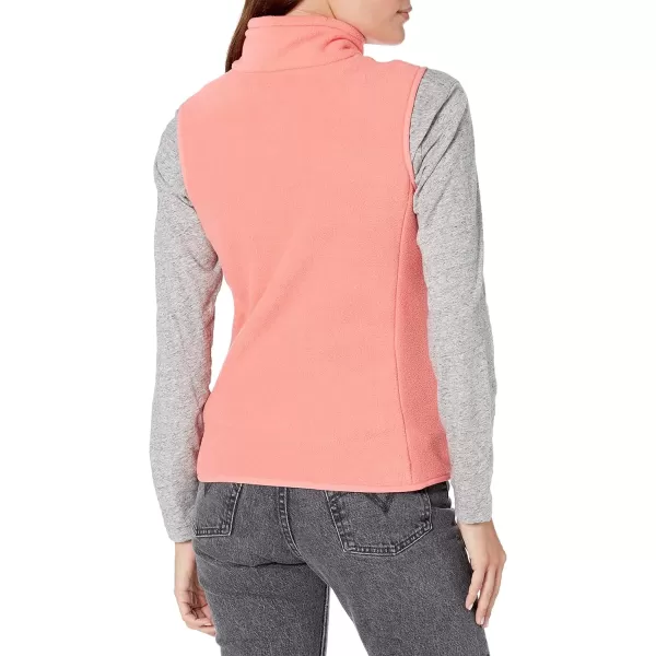 Amazon Essentials Womens ClassicFit Sleeveless Polar Soft Fleece Vest Available in Plus SizePolyester Coral Pink