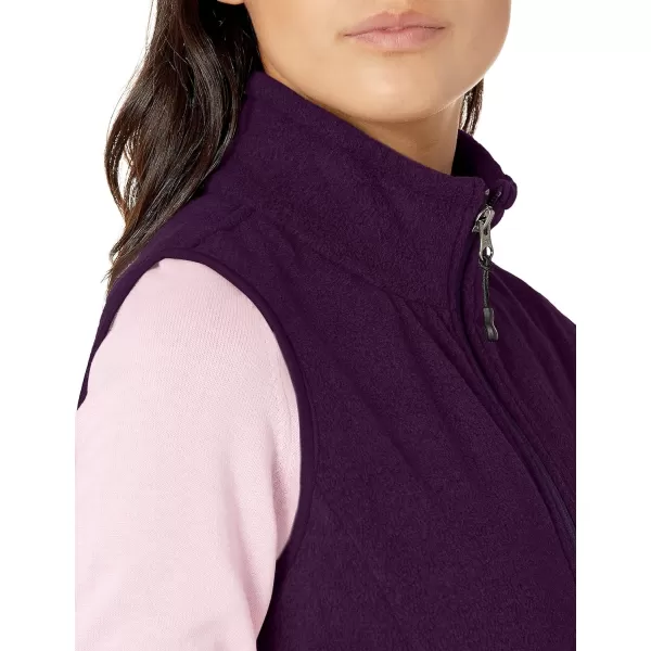 Amazon Essentials Womens ClassicFit Sleeveless Polar Soft Fleece Vest Available in Plus SizePolyester Dark Purple