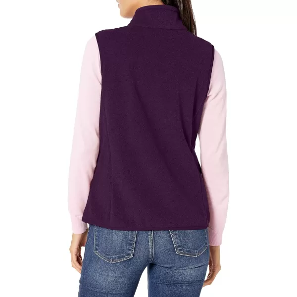 Amazon Essentials Womens ClassicFit Sleeveless Polar Soft Fleece Vest Available in Plus SizePolyester Dark Purple