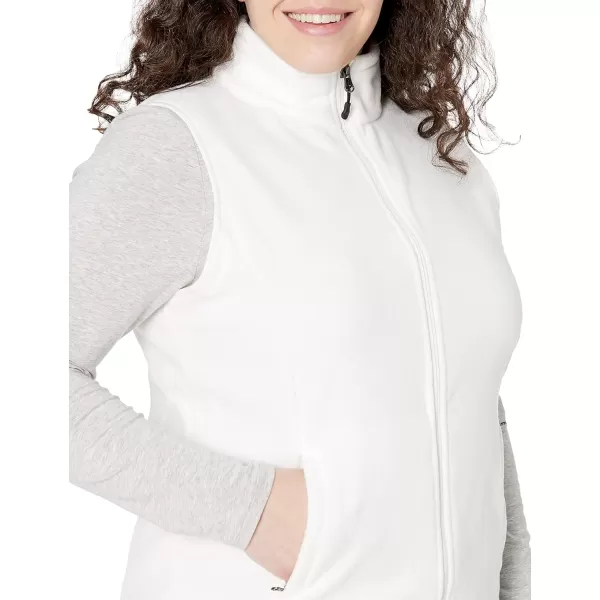 Amazon Essentials Womens ClassicFit Sleeveless Polar Soft Fleece Vest Available in Plus SizePolyester Ivory