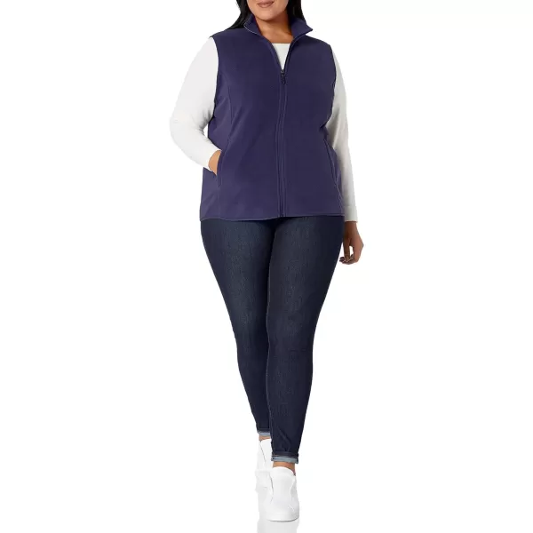 Amazon Essentials Womens ClassicFit Sleeveless Polar Soft Fleece Vest Available in Plus SizePolyester Navy