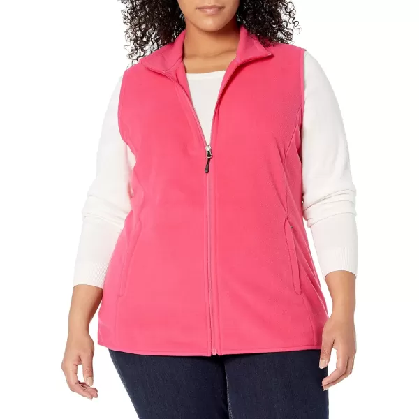 Amazon Essentials Womens ClassicFit Sleeveless Polar Soft Fleece Vest Available in Plus SizePolyester Pink