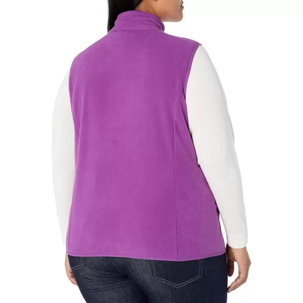 Amazon Essentials Womens ClassicFit Sleeveless Polar Soft Fleece Vest Available in Plus SizePolyester Purple