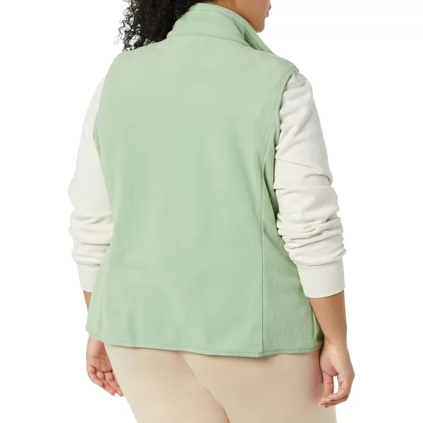 Amazon Essentials Womens ClassicFit Sleeveless Polar Soft Fleece Vest Available in Plus SizePolyester Sage Green