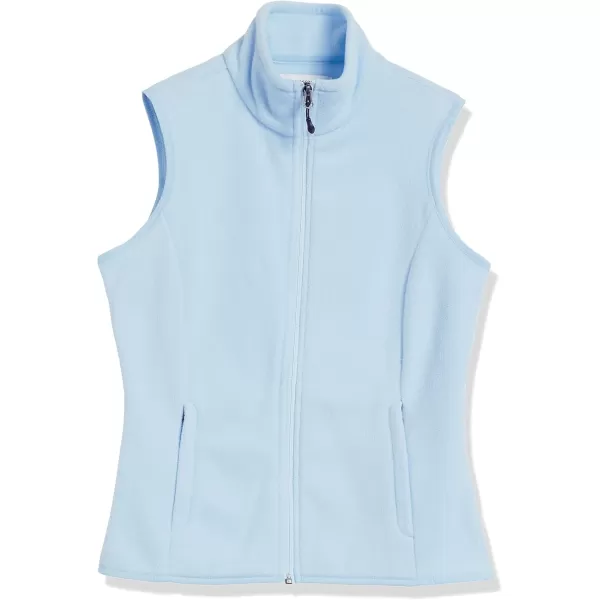 Amazon Essentials Womens ClassicFit Sleeveless Polar Soft Fleece Vest Available in Plus SizePolyester Sky Blue