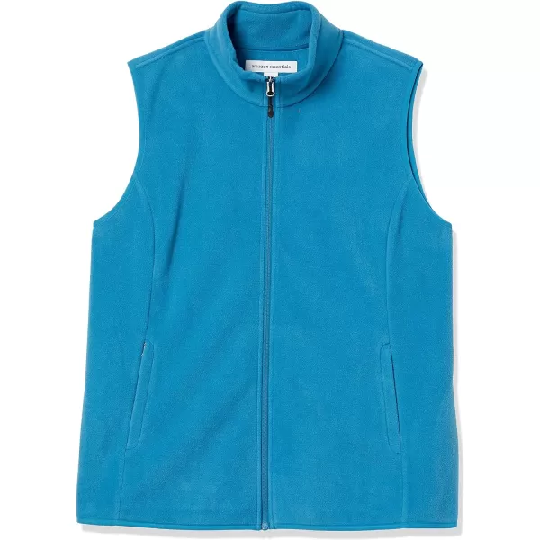 Amazon Essentials Womens ClassicFit Sleeveless Polar Soft Fleece Vest Available in Plus SizePolyester Teal Blue