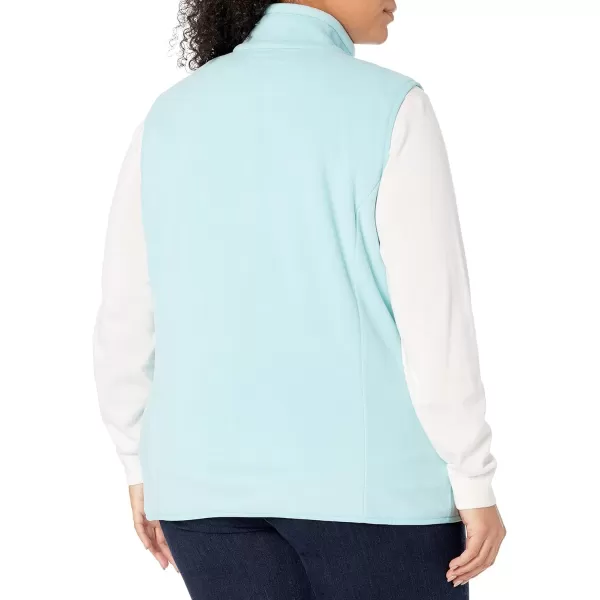 Amazon Essentials Womens ClassicFit Sleeveless Polar Soft Fleece Vest Available in Plus SizeRecycled Polyester Aqua Blue