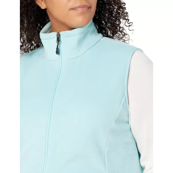 Amazon Essentials Womens ClassicFit Sleeveless Polar Soft Fleece Vest Available in Plus SizeRecycled Polyester Aqua Blue