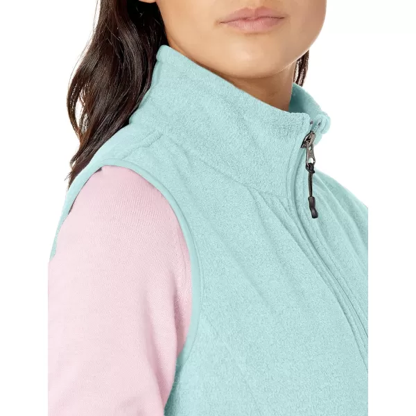 Amazon Essentials Womens ClassicFit Sleeveless Polar Soft Fleece Vest Available in Plus SizeRecycled Polyester Aqua Blue