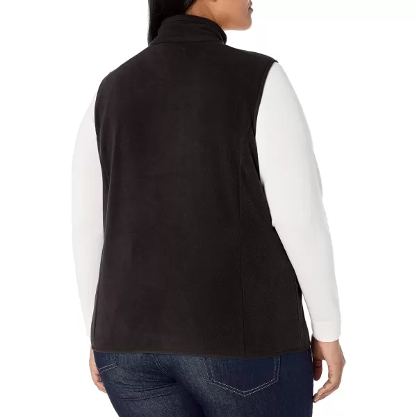 Amazon Essentials Womens ClassicFit Sleeveless Polar Soft Fleece Vest Available in Plus SizeRecycled Polyester Black