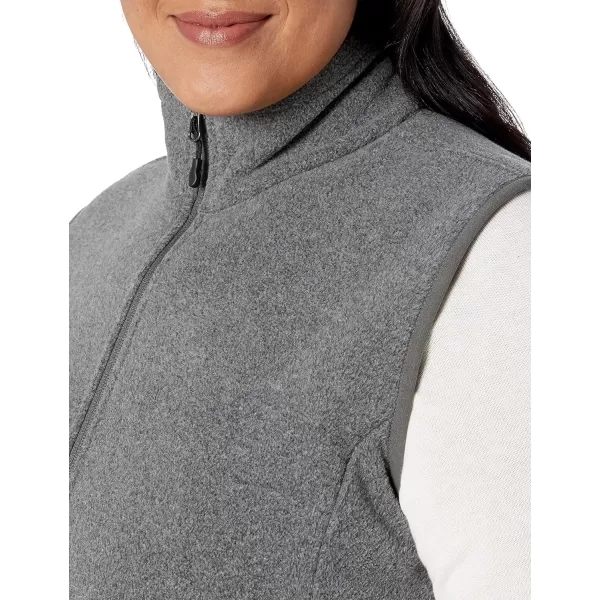 Amazon Essentials Womens ClassicFit Sleeveless Polar Soft Fleece Vest Available in Plus SizeRecycled Polyester Charcoal Heather