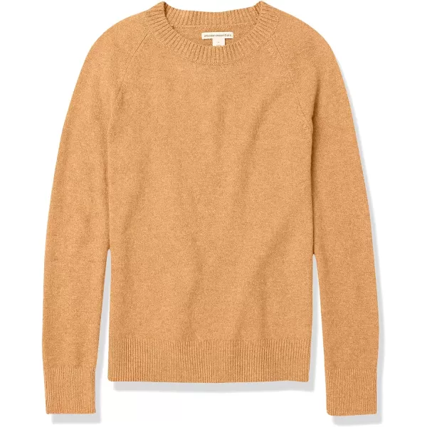 Amazon Essentials Womens ClassicFit Soft Touch LongSleeve Crewneck Sweater Available in Plus SizeCamel Heather