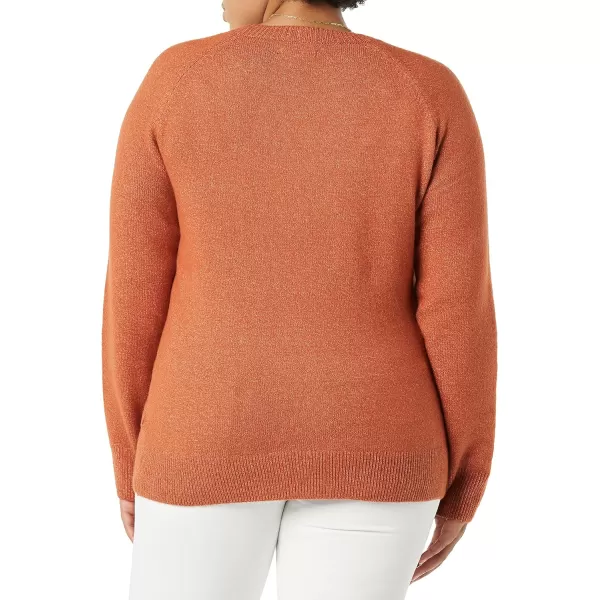 Amazon Essentials Womens ClassicFit Soft Touch LongSleeve Crewneck Sweater Available in Plus SizeCaramel