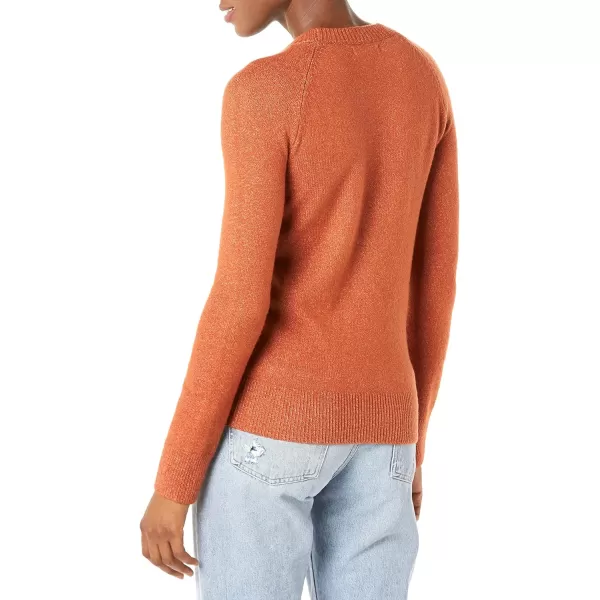 Amazon Essentials Womens ClassicFit Soft Touch LongSleeve Crewneck Sweater Available in Plus SizeCaramel