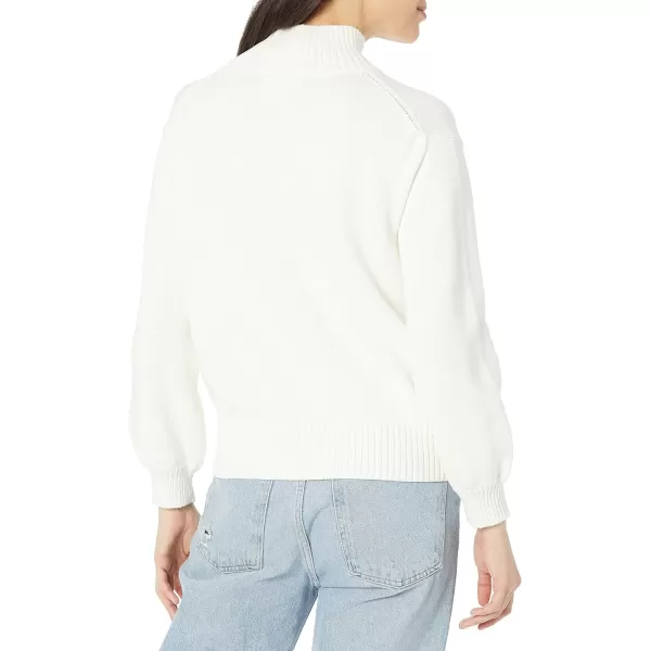 Amazon Essentials Womens Cotton FunnelNeck Sweater Available in Plus SizeEggshell White