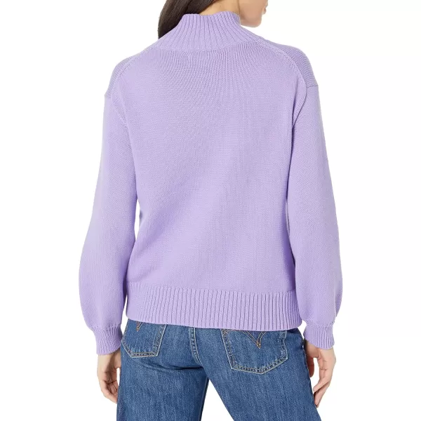 Amazon Essentials Womens Cotton FunnelNeck Sweater Available in Plus SizePurple