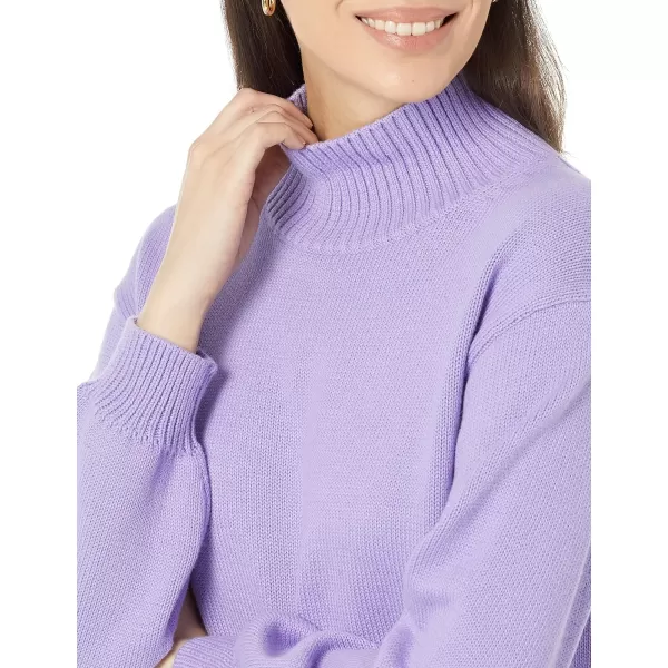 Amazon Essentials Womens Cotton FunnelNeck Sweater Available in Plus SizePurple