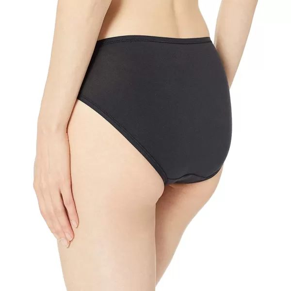 Amazon Essentials Womens Cotton High Leg Brief Underwear Available in Plus Size Multipacks10 Black